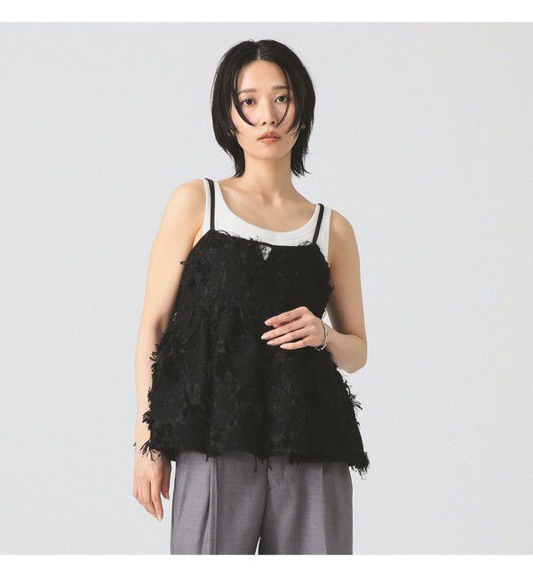 Ray BEAMS 「フリンジ ジャカード キャミソール」|キャミソール|