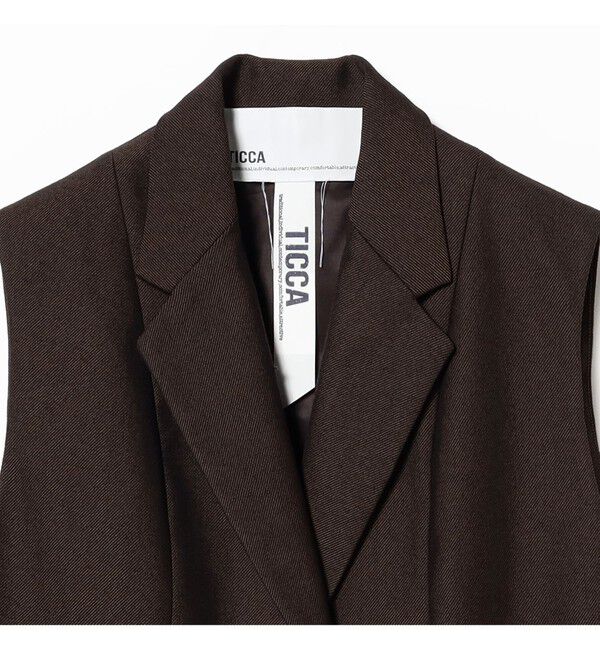 Demi-Luxe BEAMS 「TICCA / ウール テイラー ベスト」|ダウン|
