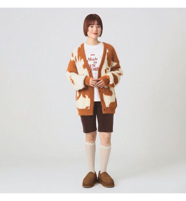 Ray BEAMS 「Lee / ANIMAL KNIT CARDIGAN」|カーディガン|