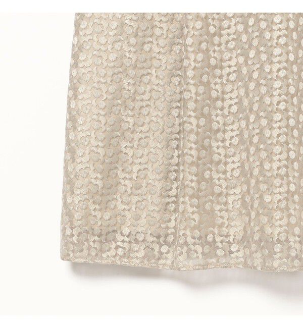 Demi-Luxe BEAMS 「オーガンジー エンブロイダリー フレアースカート」|スカート|