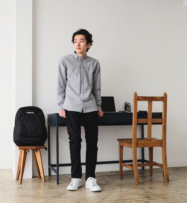 BEAMS「BEAMS / ストレッチ オックスフォード ワンポイント ボタンダウンシャツ」|シャツ・ブラウス|