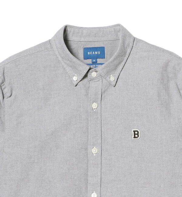 BEAMS「BEAMS / ストレッチ オックスフォード ワンポイント ボタンダウンシャツ」|シャツ・ブラウス|
