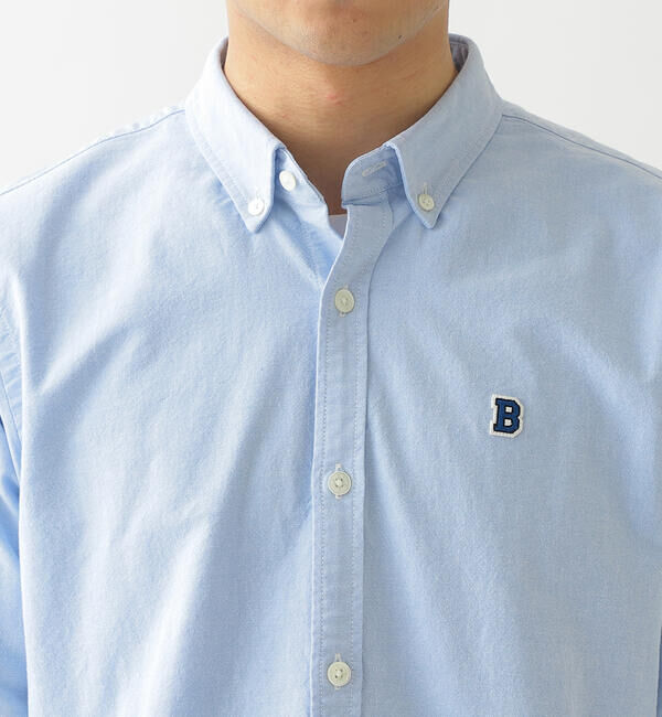 BEAMS「BEAMS / ストレッチ オックスフォード ワンポイント ボタンダウンシャツ」|シャツ・ブラウス|