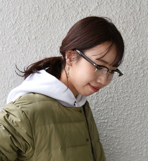 SHIPS any「【SHIPS any別注】銘品晴夫作：MALCOLM セルロイド&times;チタン 眼鏡◇」|サングラス|ブラウン