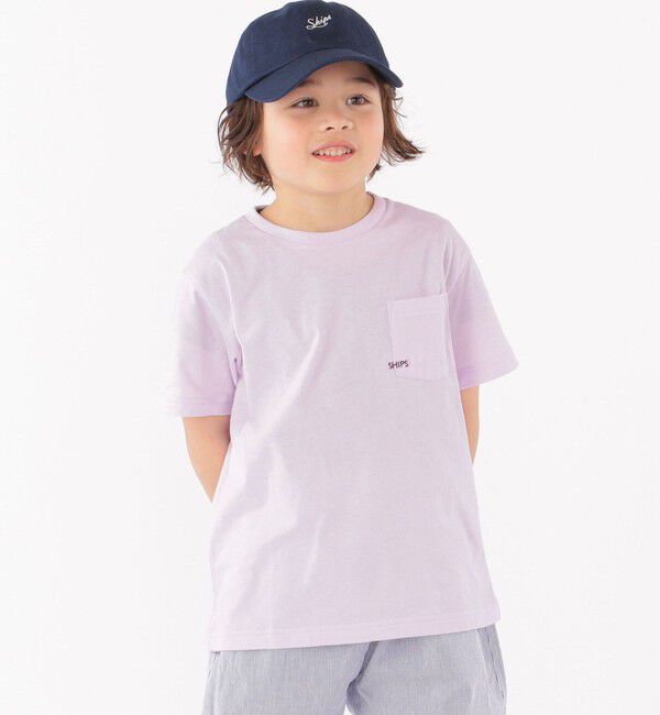 SHIPS KIDS「【WEB限定】SHIPS KIDS:100～160cm /〈家族おそろい〉SHIPS マイクロロゴ TEE」|Tシャツ・カットソー|
