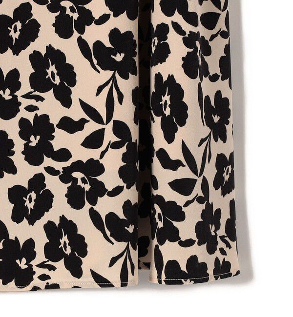 SHIPS for women「*〈手洗い可能〉ドット / 花柄 切替 セミフレア スカート ◇」|スカート|