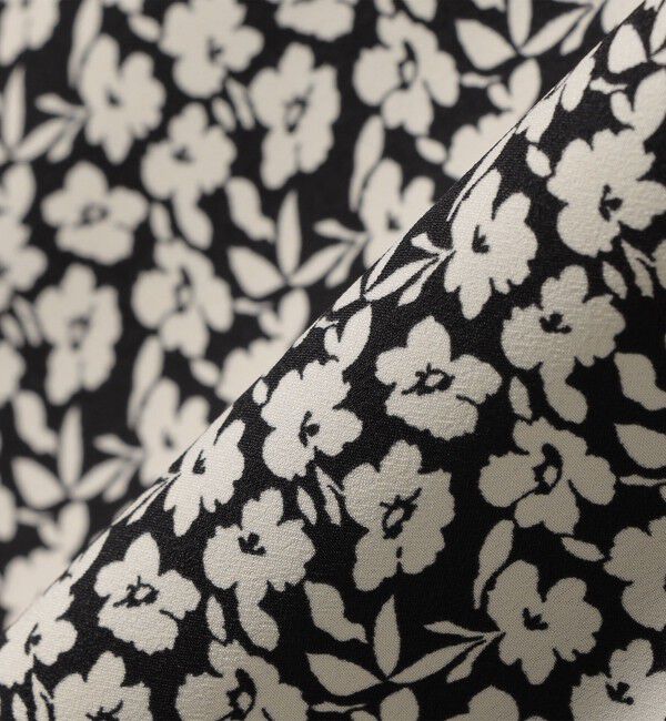 SHIPS for women「*〈手洗い可能〉ドット / 花柄 切替 セミフレア スカート ◇」|スカート|