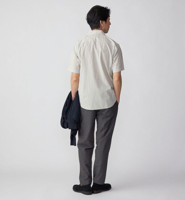 SHIPS「SHIPS: ボイル セミワイドカラー ストライプ ショートスリーブ シャツ」|シャツ・ブラウス|