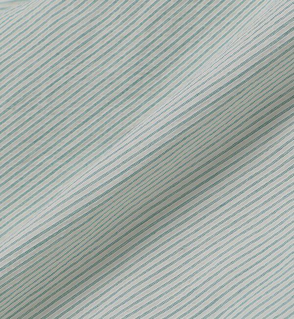 SHIPS「SHIPS: ボイル セミワイドカラー ストライプ ショートスリーブ シャツ」|シャツ・ブラウス|