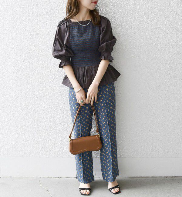 SHIPS any「SHIPS any: カラー シャーリング ボリューム スリーブ ブラウス」|シャツ・ブラウス|