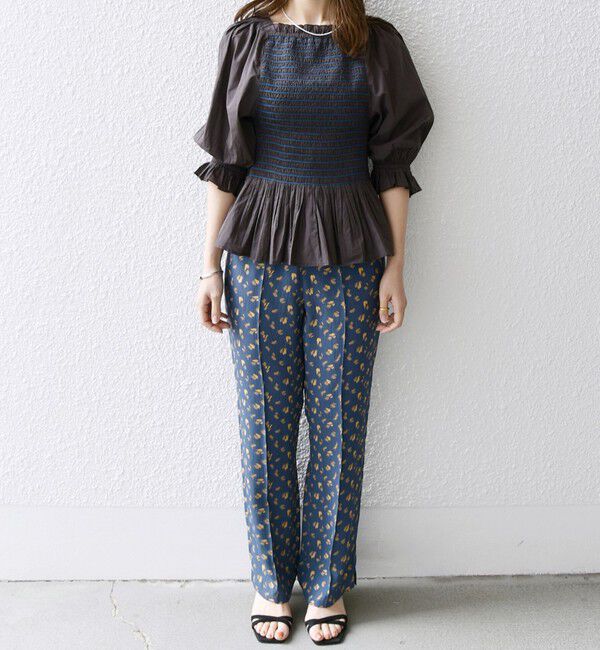 SHIPS any「SHIPS any: カラー シャーリング ボリューム スリーブ ブラウス」|シャツ・ブラウス|