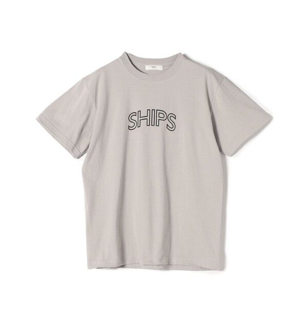 SHIPS for women「《一部追加予約》【WEB限定】 SHIPS ラウンド プリント ロゴ TEE」|Tシャツ・カットソー|