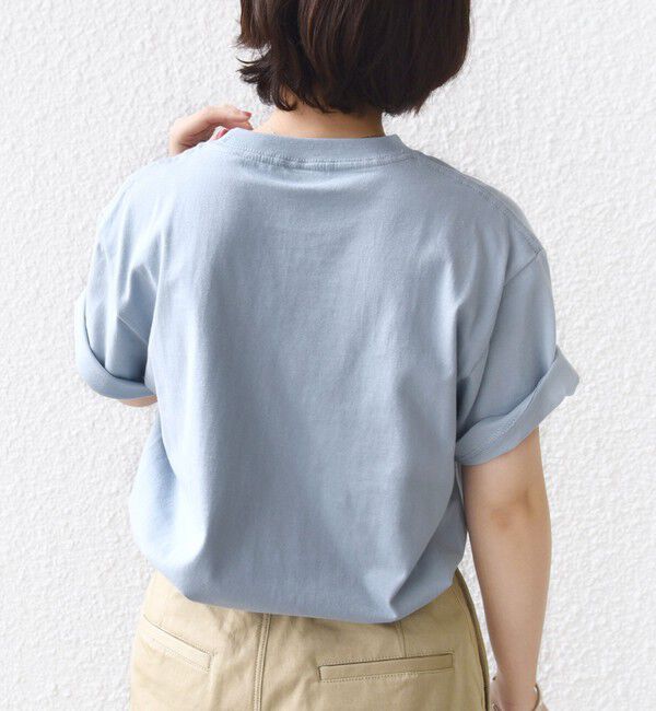 SHIPS for women「《一部追加予約》【WEB限定】 SHIPS ラウンド プリント ロゴ TEE」|Tシャツ・カットソー|