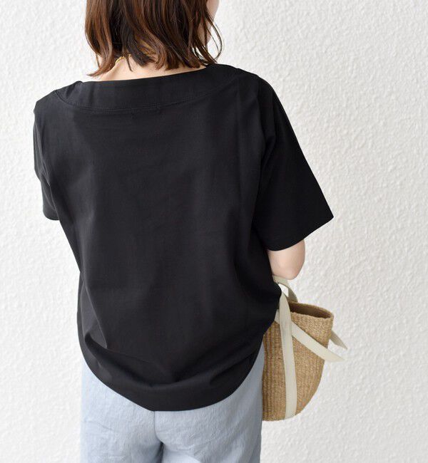 SHIPS for women「【WEB限定】〈ネックが選べる2サイズ展開〉オーガニックコットン バリエーションネック TEE」|Tシャツ・カットソー|