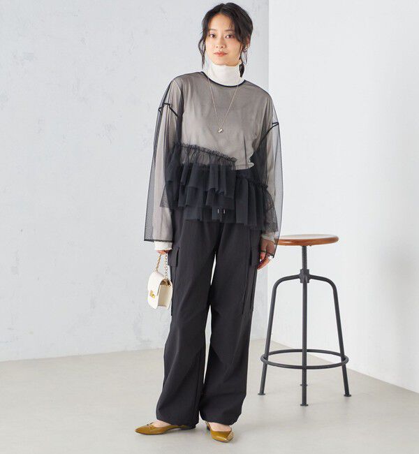 SHIPS for women「〈手洗い可能〉インナーセット チュール デザイン ブラウス ◇」|シャツ・ブラウス|