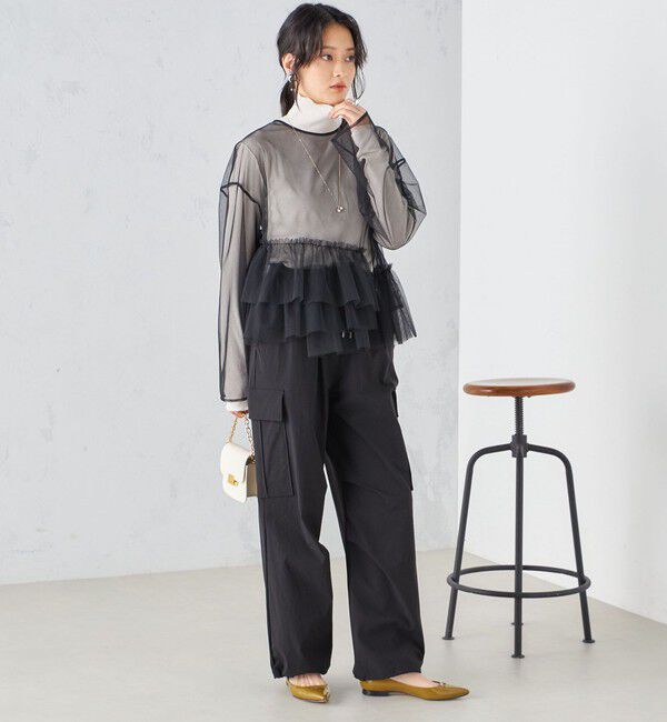 SHIPS for women「〈手洗い可能〉インナーセット チュール デザイン ブラウス ◇」|シャツ・ブラウス|