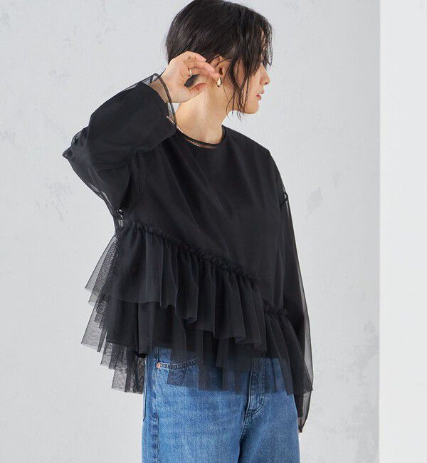 SHIPS for women「〈手洗い可能〉インナーセット チュール デザイン ブラウス ◇」|シャツ・ブラウス|