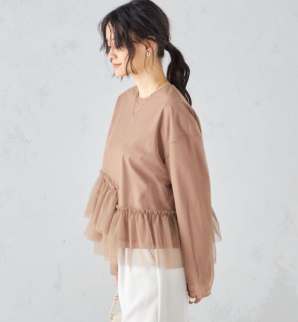 SHIPS for women「〈手洗い可能〉インナーセット チュール デザイン ブラウス ◇」|シャツ・ブラウス|