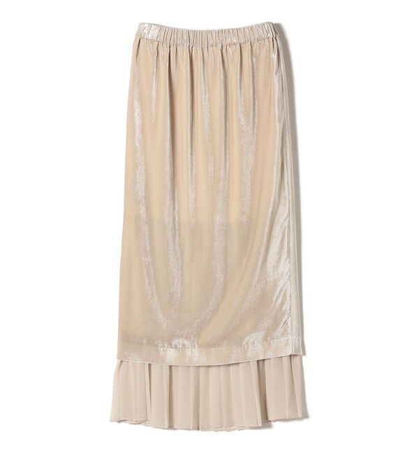 SHIPS for women「プリーツ コンビ クラッシュ スカート ◇」|スカート|