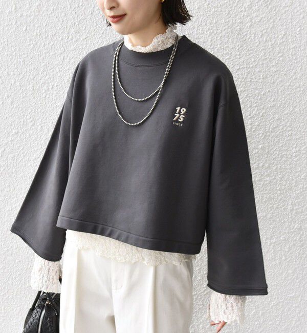 SHIPS for women「* 〈洗濯機可能〉ベア 裏毛 刺繍 ロゴ プルオーバー 24SS ◇」|Tシャツ・カットソー|