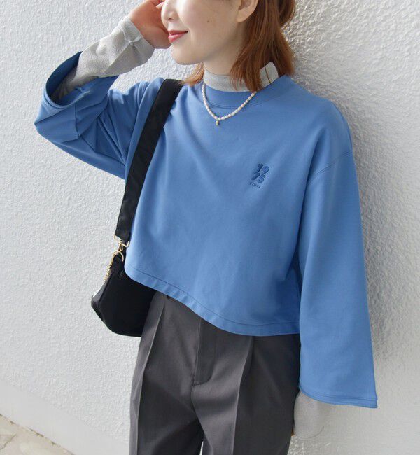 SHIPS for women「* 〈洗濯機可能〉ベア 裏毛 刺繍 ロゴ プルオーバー 24SS ◇」|Tシャツ・カットソー|ブルー