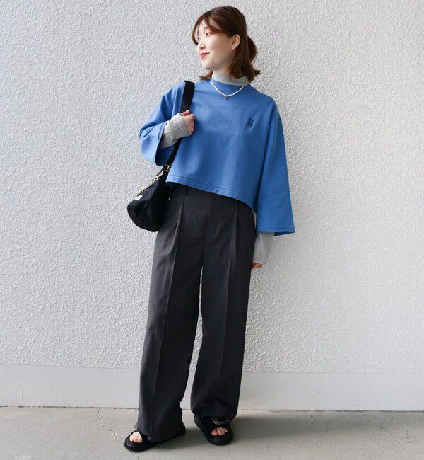 SHIPS for women「* 〈洗濯機可能〉ベア 裏毛 刺繍 ロゴ プルオーバー 24SS ◇」|Tシャツ・カットソー|