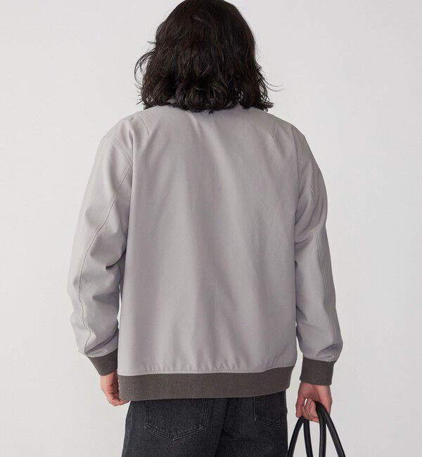 SHIPS「SHIPS: 〈遮熱・吸汗速乾〉ツイル ジップアップ ライト ブルゾン」|ブルゾン・スタジャン|