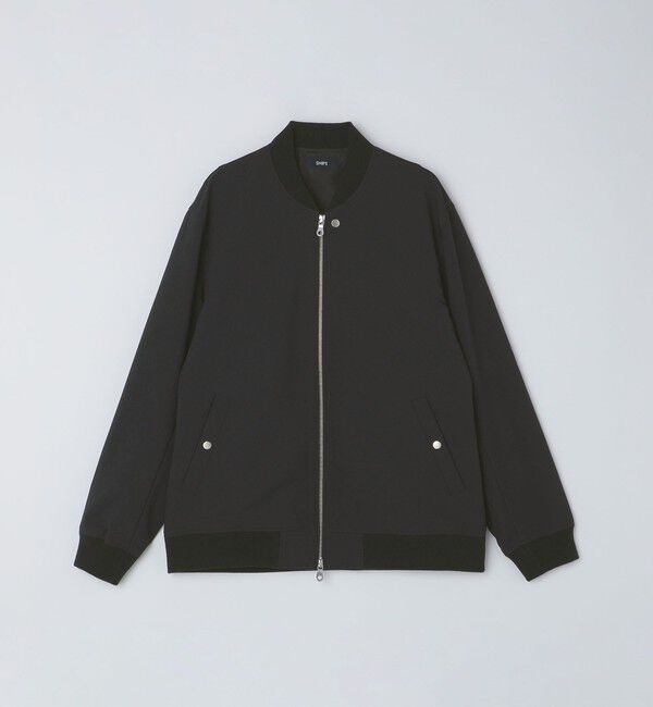 SHIPS「SHIPS: 〈遮熱・吸汗速乾〉ツイル ジップアップ ライト ブルゾン」|ブルゾン・スタジャン|