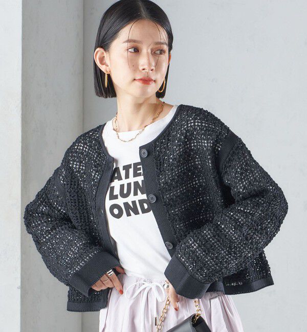 SHIPS for women「ローズ ペトール ロング スリーブ プリント TEE」|Tシャツ・カットソー|