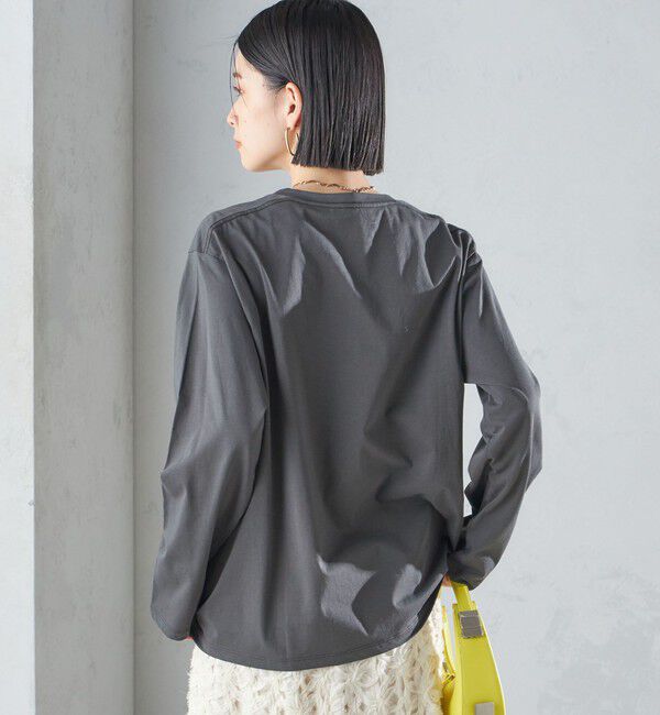 SHIPS for women「ローズ ペトール ロング スリーブ プリント TEE」|Tシャツ・カットソー|