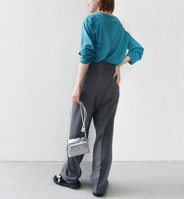 SHIPS for women「ローズ ペトール ロング スリーブ プリント TEE」|Tシャツ・カットソー|