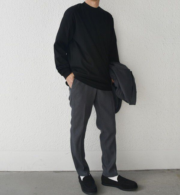 SHIPS any「SHIPS any: スムースコットン モックネック Tシャツ (ロンT)◇」|Tシャツ・カットソー|