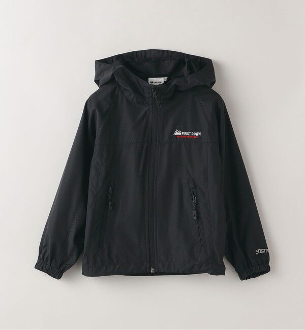 SHIPS Colors 「【SHIPS Colors別注】FIRSTDOWN:ライト ジップ パーカー(90～140cm)」|ブルゾン・スタジャン|ブラック