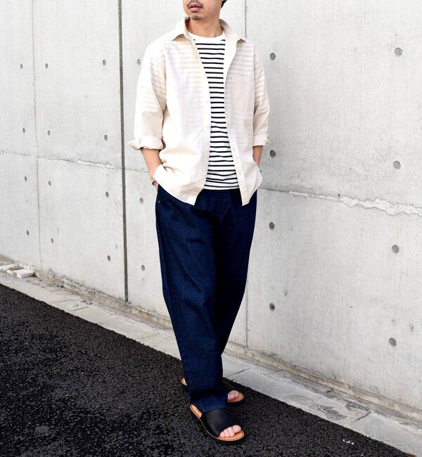 SHIPS any「SHIPS any: 〈洗濯機可能〉コットン / リネン ７分袖 レギュラー シャツ 24SS◇」|シャツ・ブラウス|