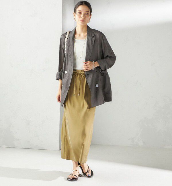 SHIPS for women「〈手洗い可能〉ラミー シアー ジャケット」|テーラードジャケット|