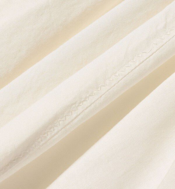 SHIPS any「SHIPS any:〈洗濯機可能〉リネン ミックス ギャザー リボン ブラウス」|シャツ・ブラウス|