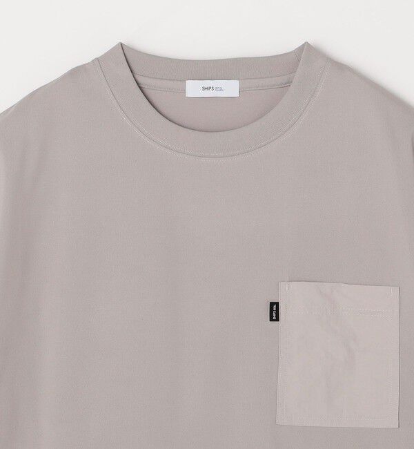 SHIPS any「【WEB限定】SHIPS any:〈撥水加工〉Teflon EcoElite(TM) ナイロンポケット Tシャツ◇」|Tシャツ・カットソー|