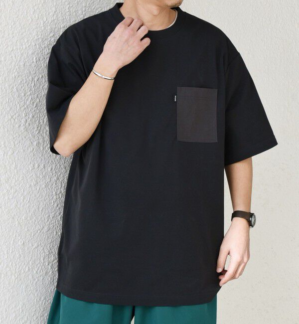 SHIPS any「【WEB限定】SHIPS any:〈撥水加工〉Teflon EcoElite(TM) ナイロンポケット Tシャツ◇」|Tシャツ・カットソー|