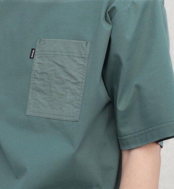 SHIPS any「【WEB限定】SHIPS any:〈撥水加工〉Teflon EcoElite(TM) ナイロンポケット Tシャツ◇」|Tシャツ・カットソー|