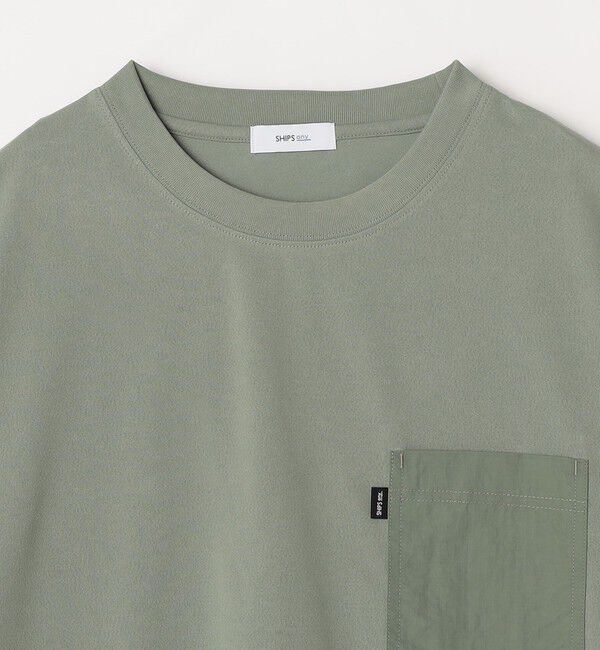 SHIPS any「【WEB限定】SHIPS any:〈撥水加工〉Teflon EcoElite(TM) ナイロンポケット Tシャツ◇」|Tシャツ・カットソー|