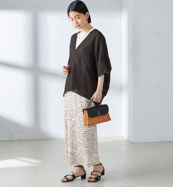 SHIPS for women「〈手洗い可能〉ゼブラ プリント マーメイド スカート ◇」|スカート|