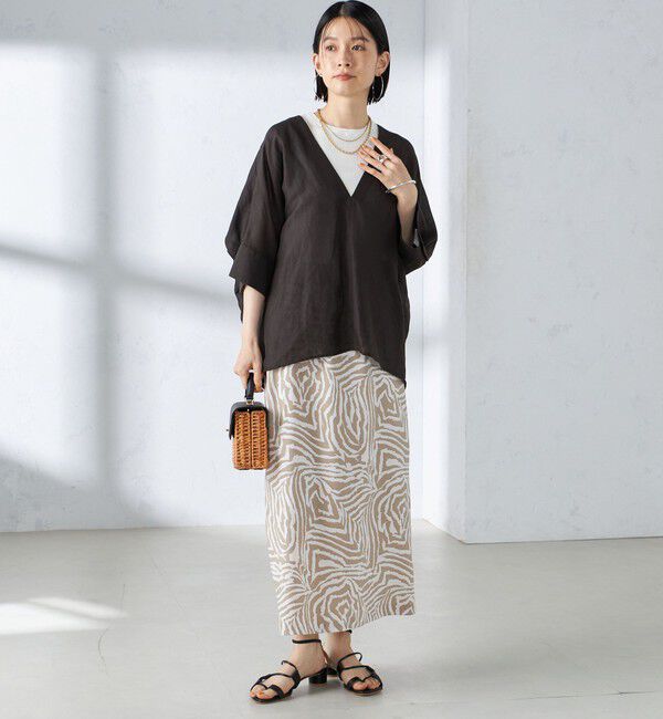 SHIPS for women「〈手洗い可能〉ゼブラ プリント マーメイド スカート ◇」|スカート|