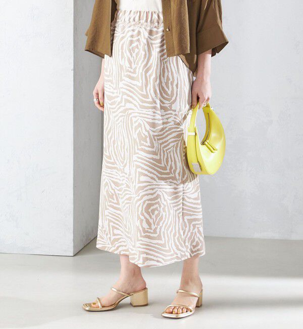 SHIPS for women「〈手洗い可能〉ゼブラ プリント マーメイド スカート ◇」|スカート|