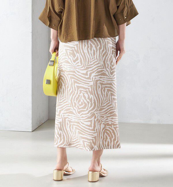 SHIPS for women「〈手洗い可能〉ゼブラ プリント マーメイド スカート ◇」|スカート|