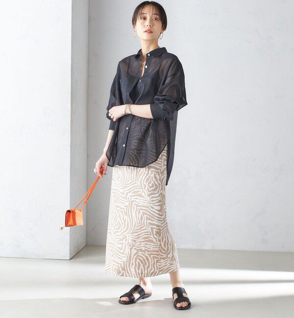 SHIPS for women「〈手洗い可能〉ゼブラ プリント マーメイド スカート ◇」|スカート|