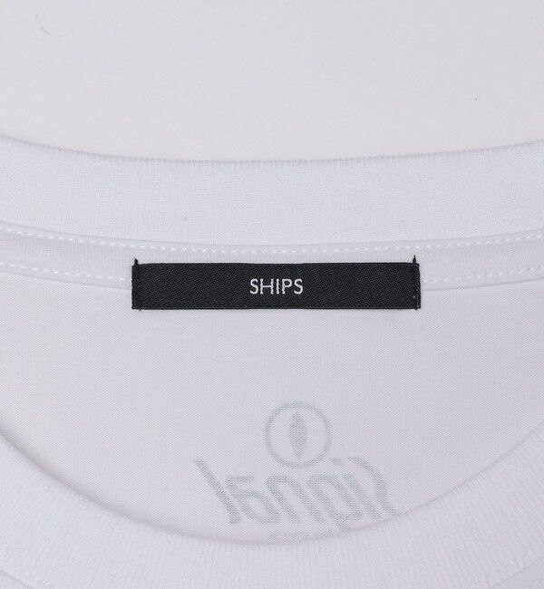 SHIPS「SHIPS:〈遮熱/UVカット/吸水速乾/接触冷感〉SHELTECH(R) ロゴ Tシャツ」|Tシャツ・カットソー|