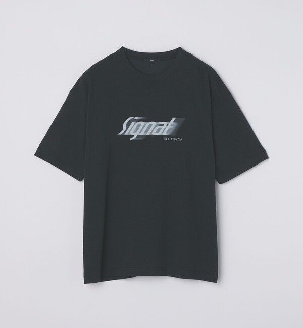 SHIPS「SHIPS:〈遮熱/UVカット/吸水速乾/接触冷感〉SHELTECH(R) ロゴ Tシャツ」|Tシャツ・カットソー|