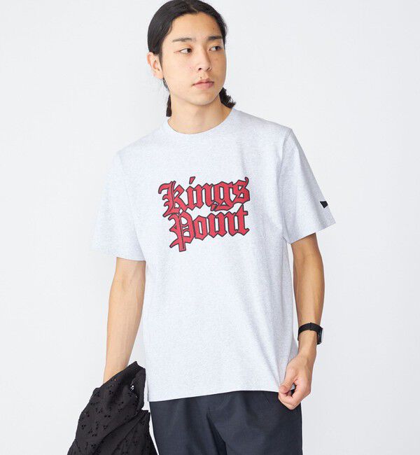 SHIPS「【SHIPS別注】KINGS POINT: ロゴ プリント 半袖 Tシャツ」|Tシャツ・カットソー|