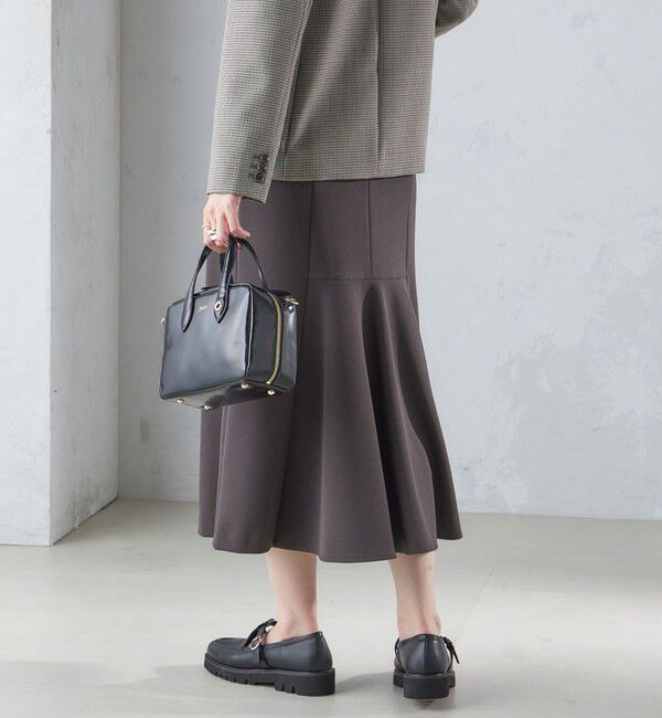 SHIPS for women「〈手洗い可能〉ニット ジョーゼット バック マーメイド スカート」|スカート|