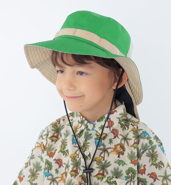 SHIPS KIDS「SHIPS KIDS:〈UVカット/撥水/吸水速乾〉サファリ ハット」|ハット|